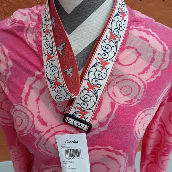 Cabela's Accessories - NWT Cabela's Coral Punch Outdoor Belt L XL
